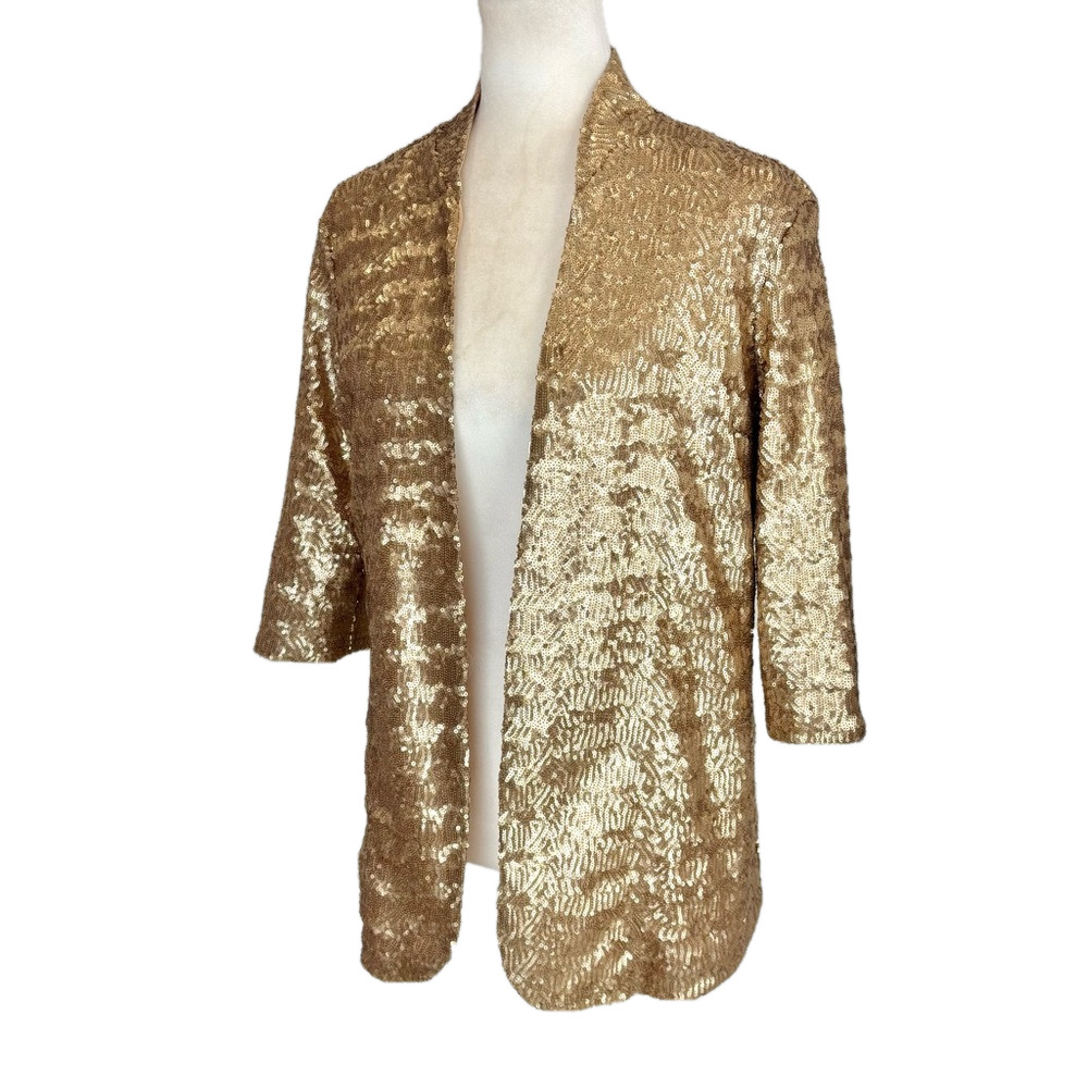 Blaque Label gold sequin blazer